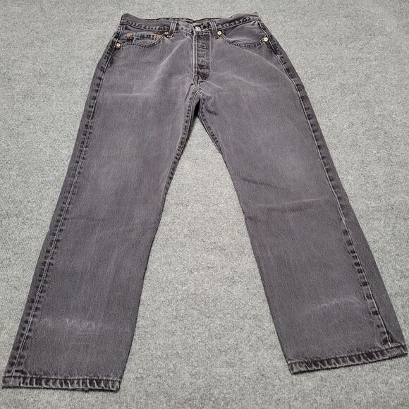 Levi's Other - Vtg Levis 501 Jeans 33x30 Black Distressed Dominican Republic Button Front
